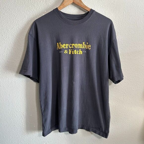 VTG Y2k Abercrombie & Fitch Mens Graphic T Shirt M Short Sleeve 100% Cotton - Picture 2 of 7
